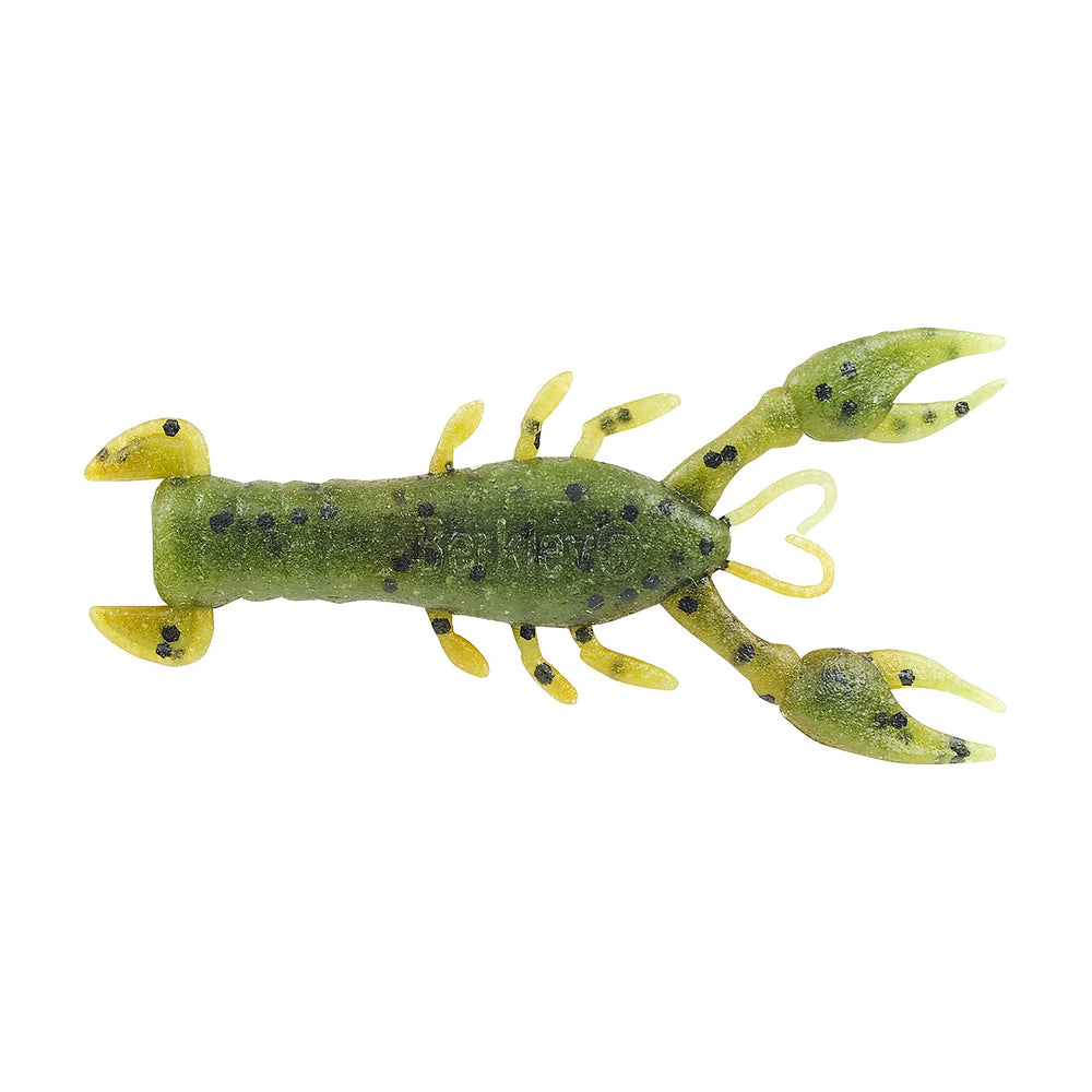 Berkley PowerBait MaxScent Ned Rig tail design paired with Half Head jighead for compact crawfish action