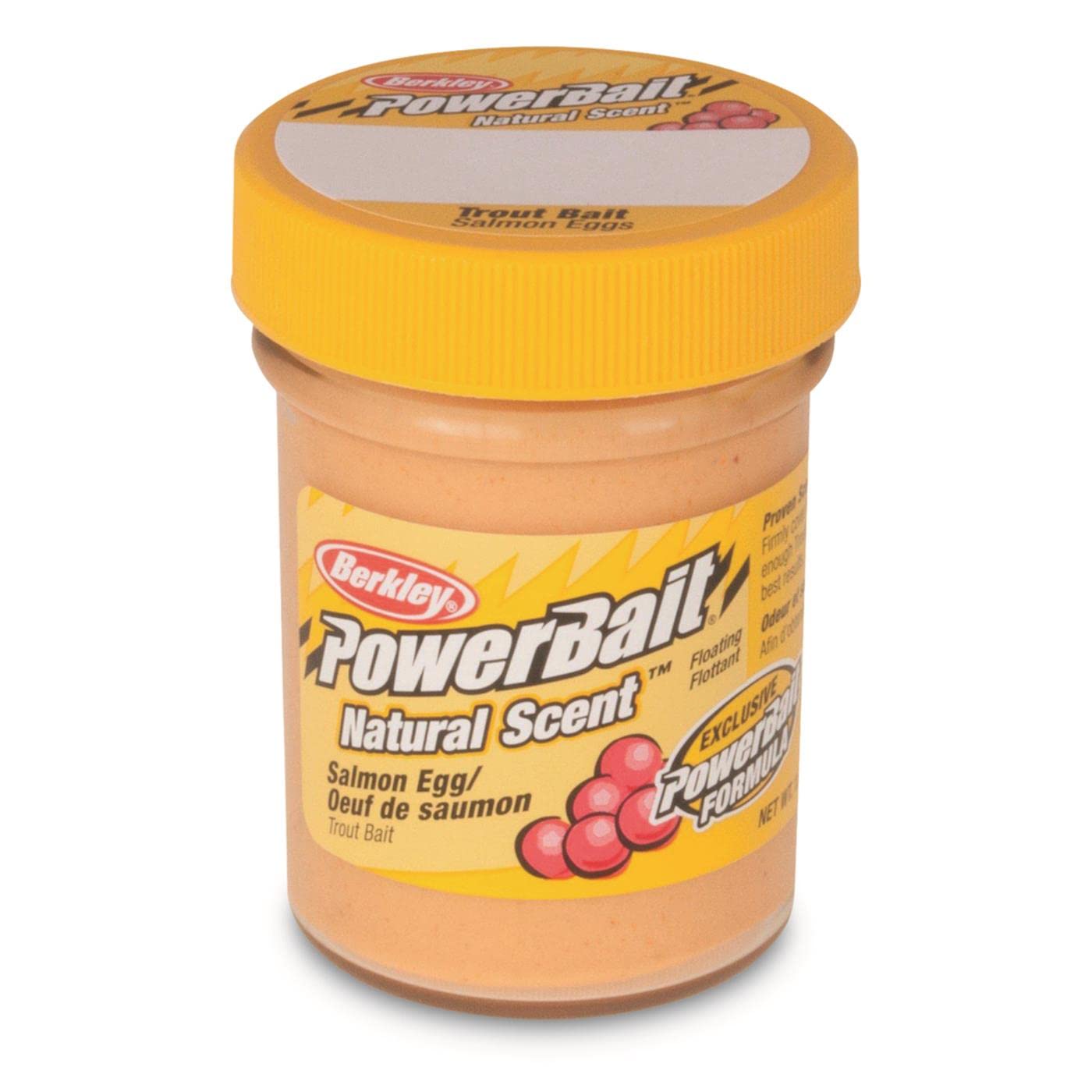 Berkley PowerBait natural scent trout bait close-up showing aroma for better hits