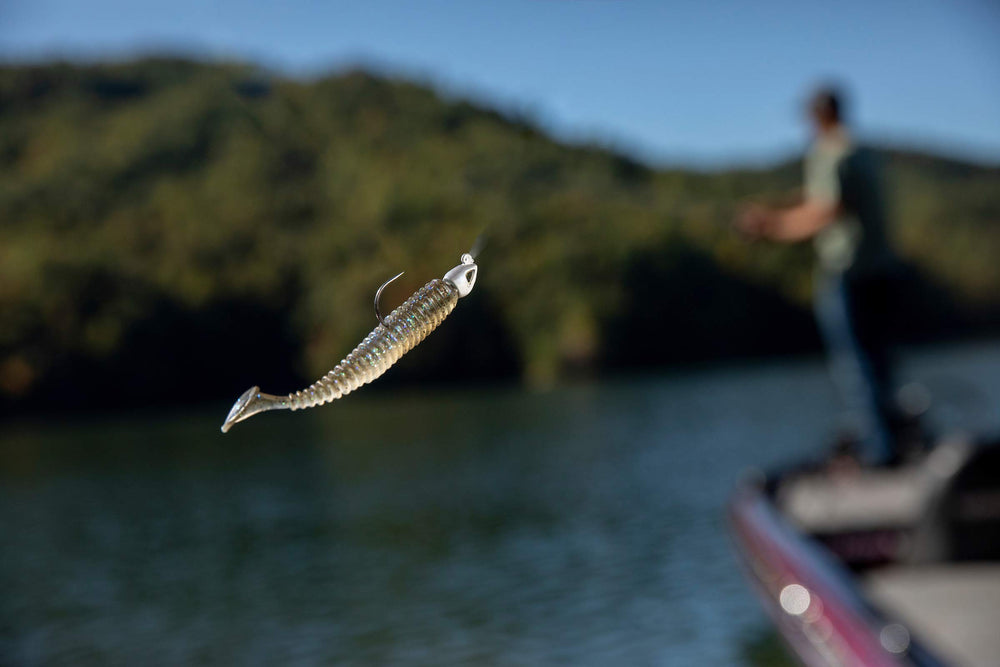 Berkley PowerBait Power Swimmer Tennessee Shad color mimics forage.