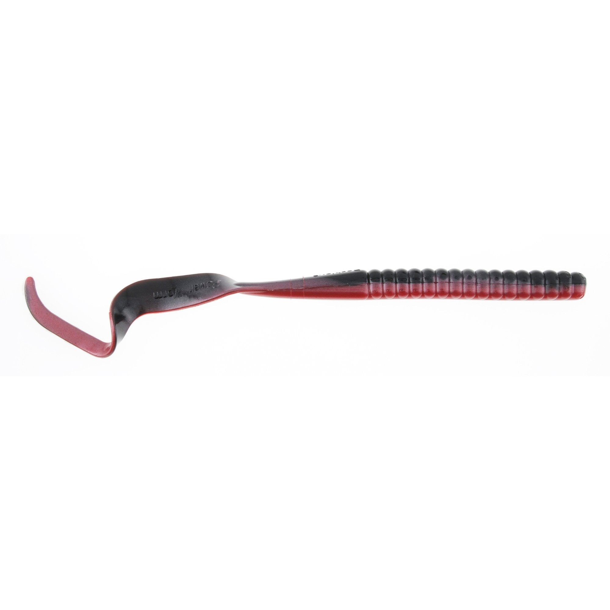 Berkley PowerBait Power Worm 10in Red Shad lure with scent and ribbontail action