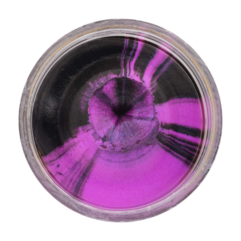 Close-up of Tequila Sunrise worm scent designed to attract trout
