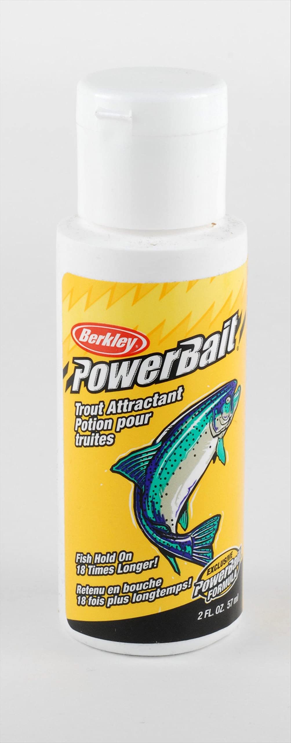 Berkley PowerBait Trout attractant bottle enhances scent and bite potential for trout fishing