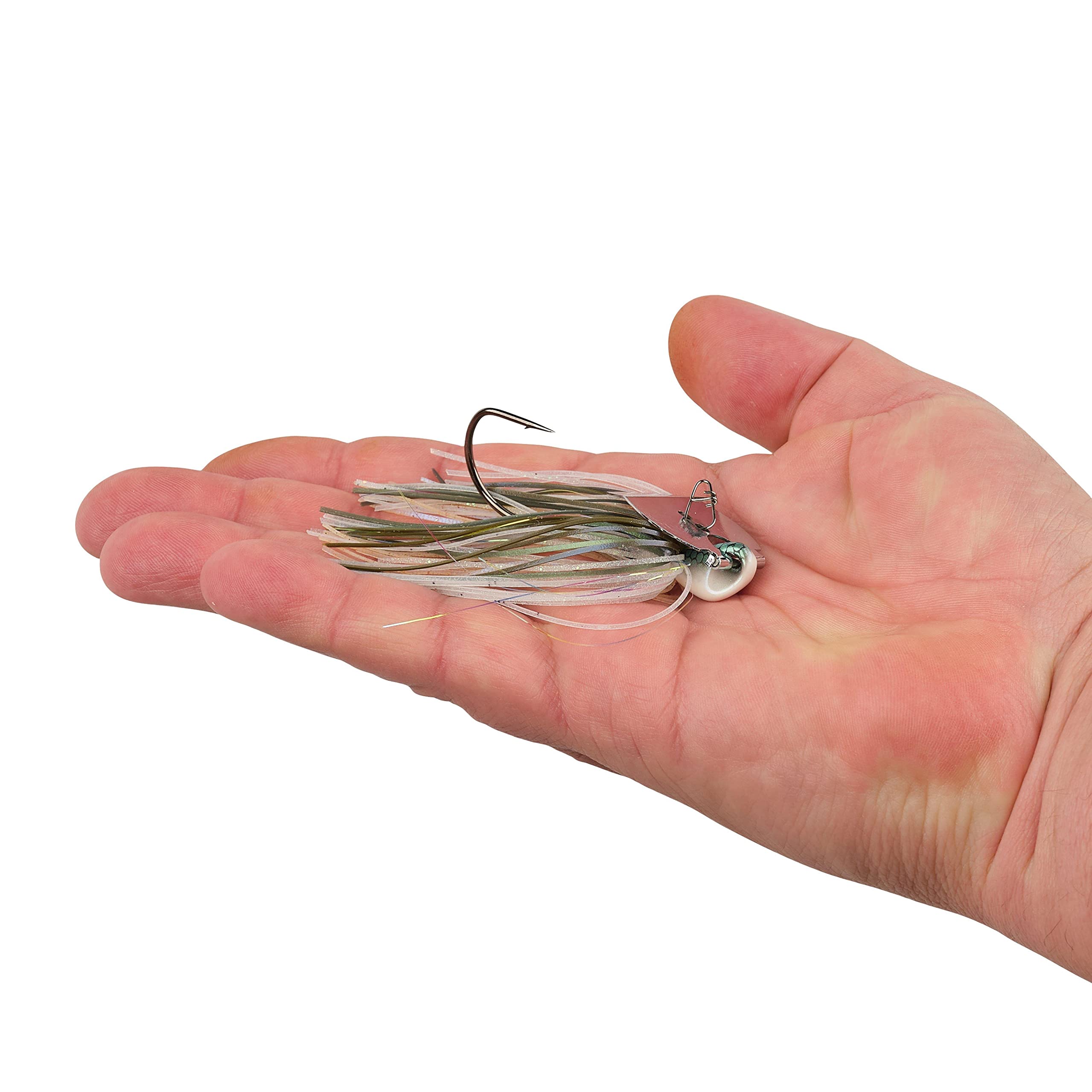 Berkley SlobberKnocker Jig close-up of eye and hook.