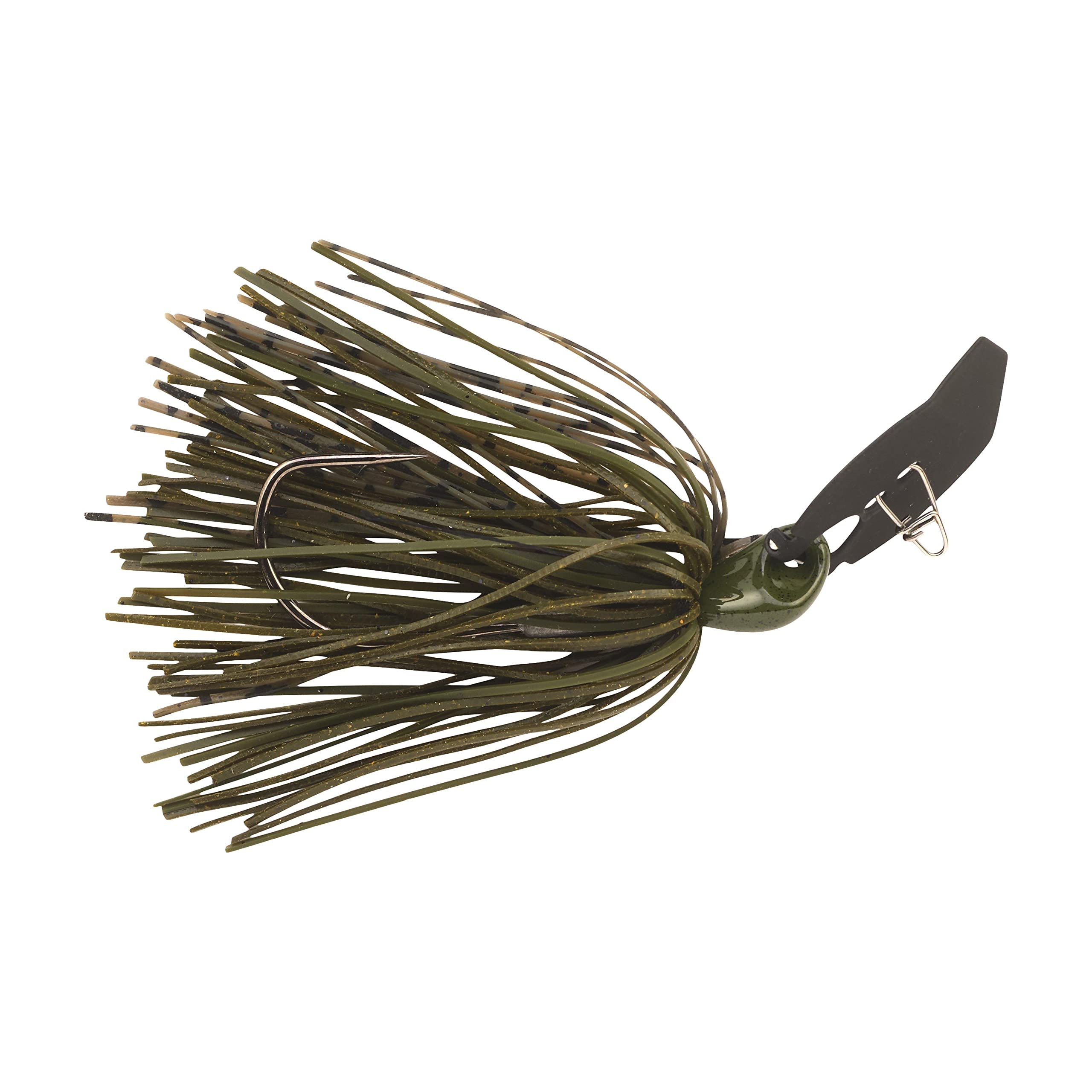 Berkley SlobberKnocker Jig hook detail highlights durable construction for tough bass strikes