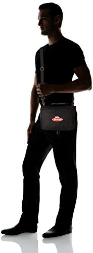 Binder stored inside a medium tackle bag
