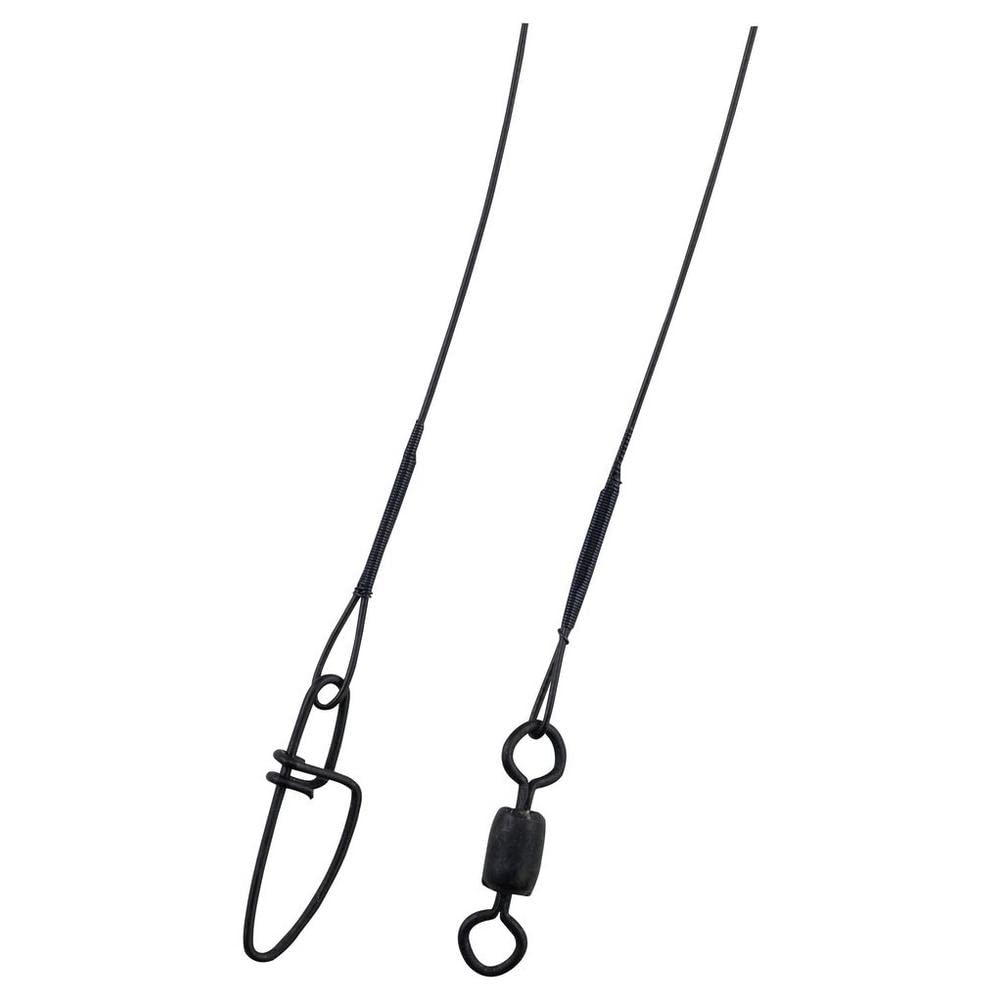 Berkley Steelon wire-wound leader, 12-inch, 20-pound, black, boosts abrasion resistance
