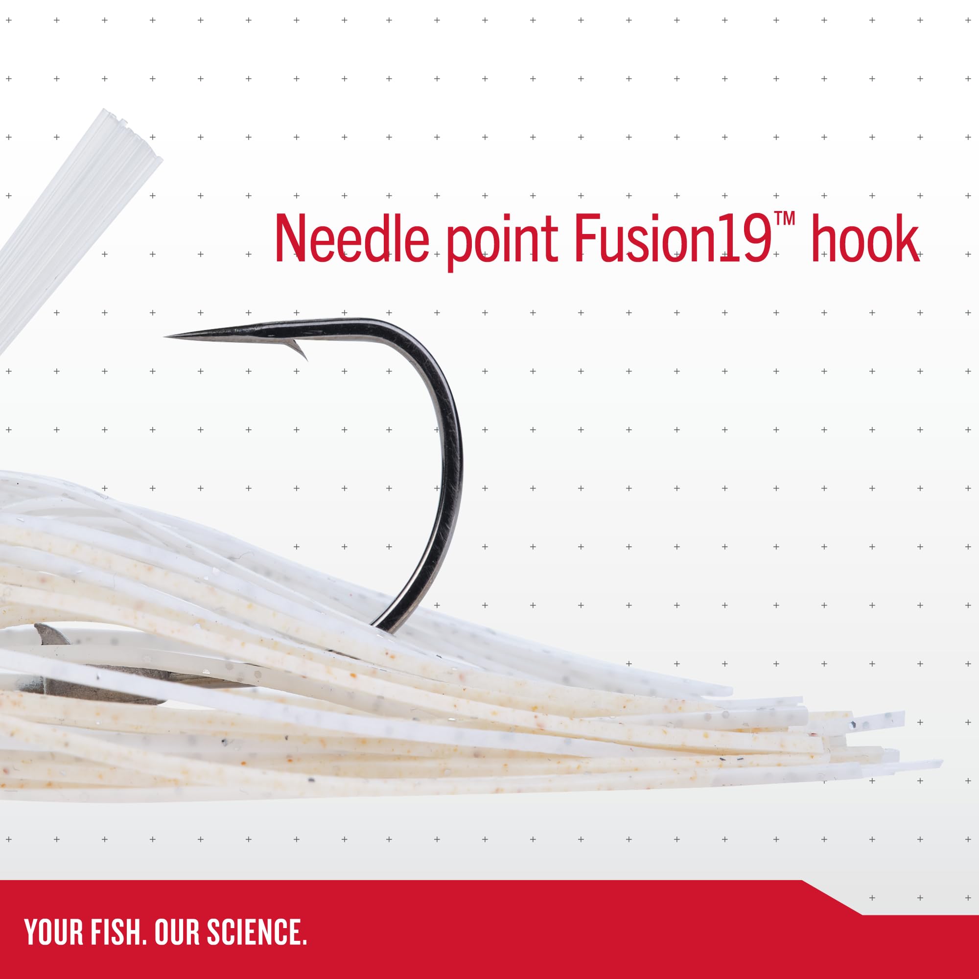 Berkley Swim Jig with medium weedguard navigates vegetation smoothly.