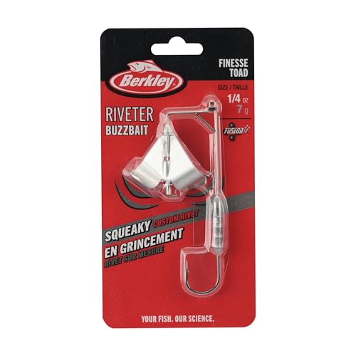 Berkley Toad Riveter buzzbait skirt detail illustrating debris-shedding cone
