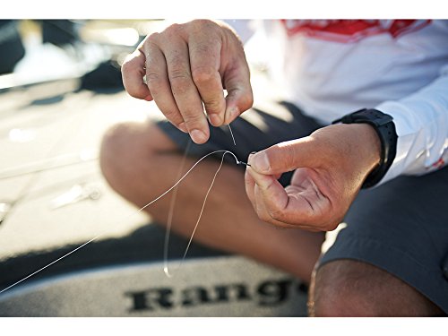 Berkley Trilene Big Game clear color helps line tracking underwater.