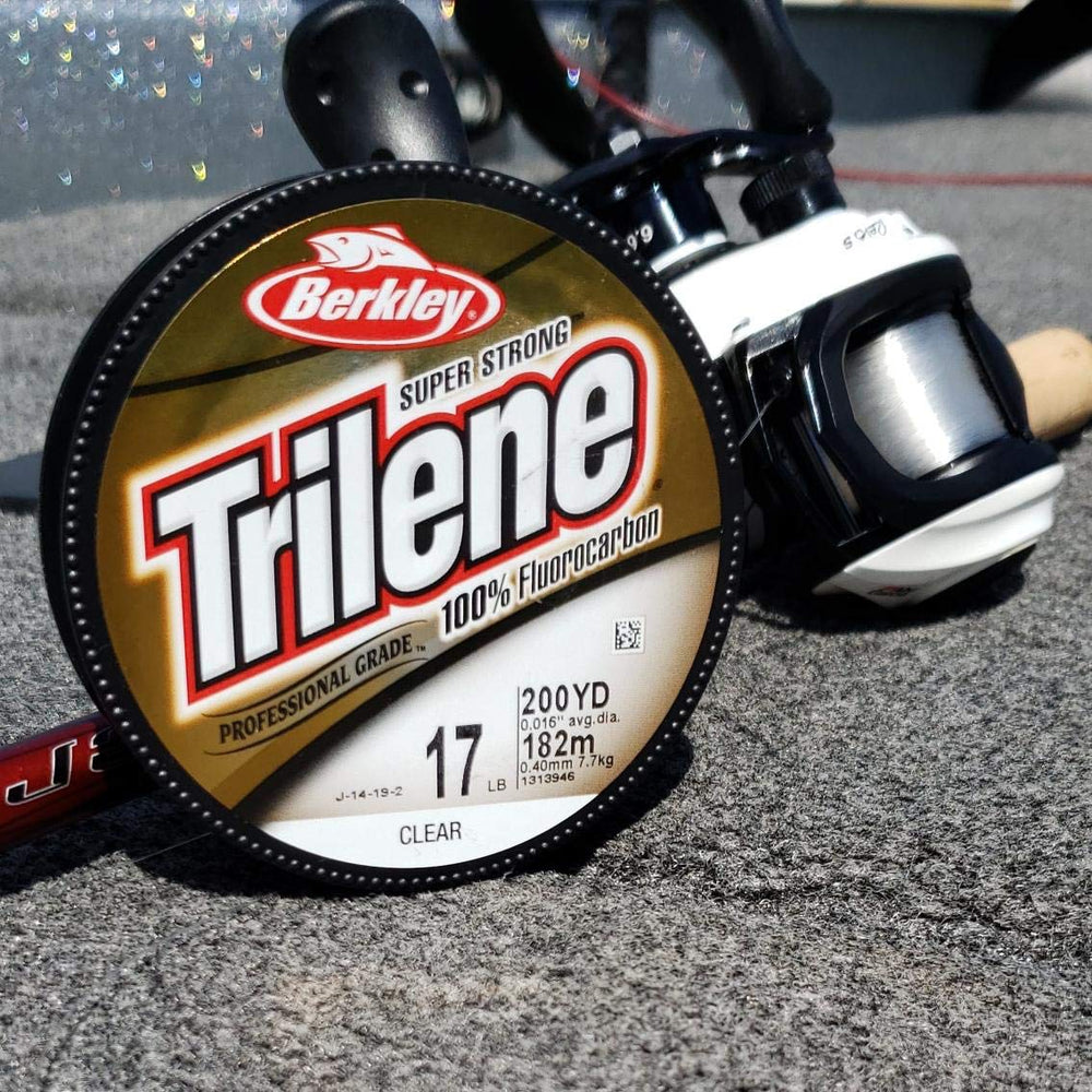 Berkley Trilene Fluorocarbon demonstrates abrasion resistance against rough cover.