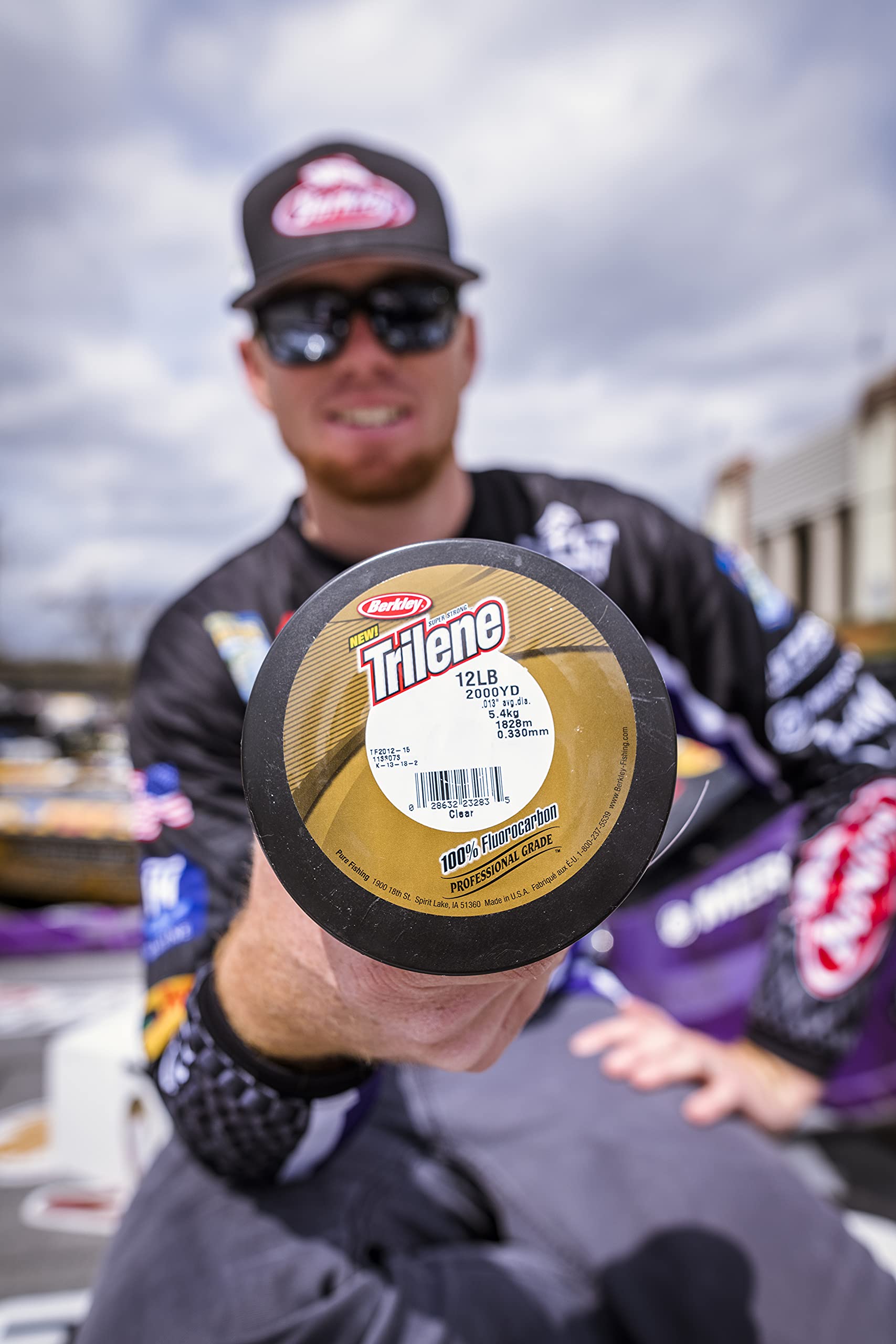Berkley Trilene Fluorocarbon nearly invisible underwater helps stealthy lure presentations.