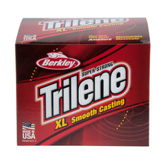 Berkley Trilene XL line on a spool for smooth casting and strong knots.
