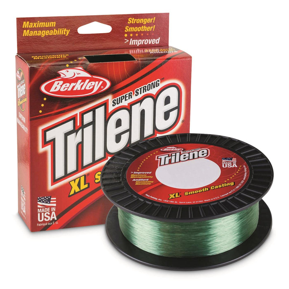 Berkley Trilene XL low-vis green on-water setup for freshwater fishing with versatile line control.