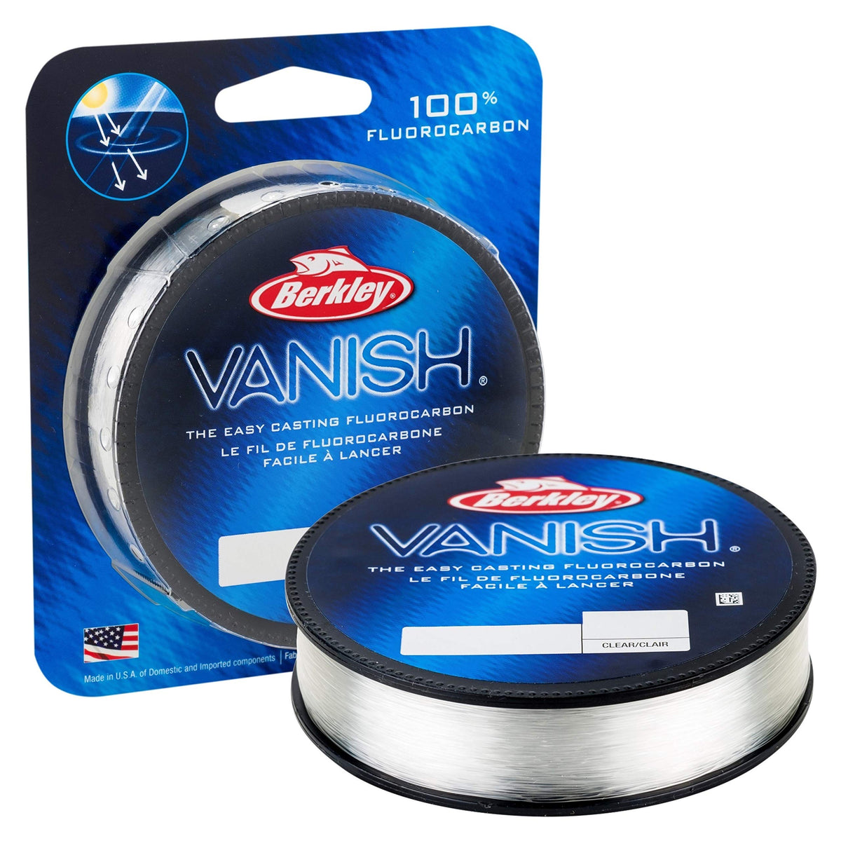 Berkley Vanish Clear fluorocarbon fishing line, 8lb