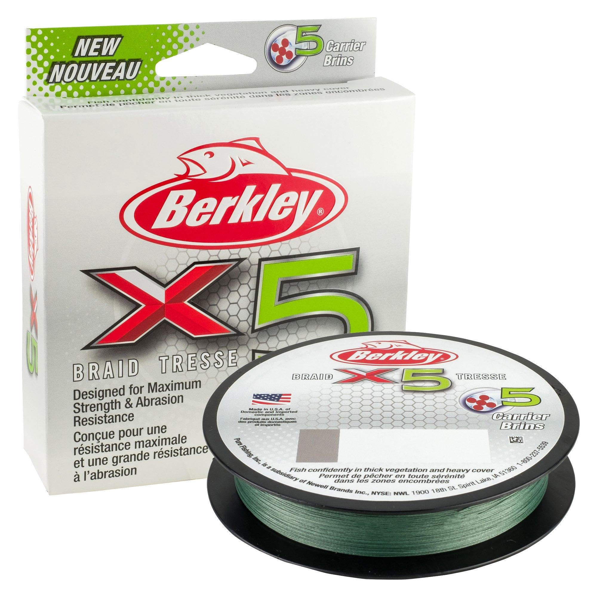 Berkley X5 Braid in action during a cast to show control and smooth line flow