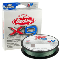 Berkley X9 Braid on spool demonstrates durable casting and knot strength.