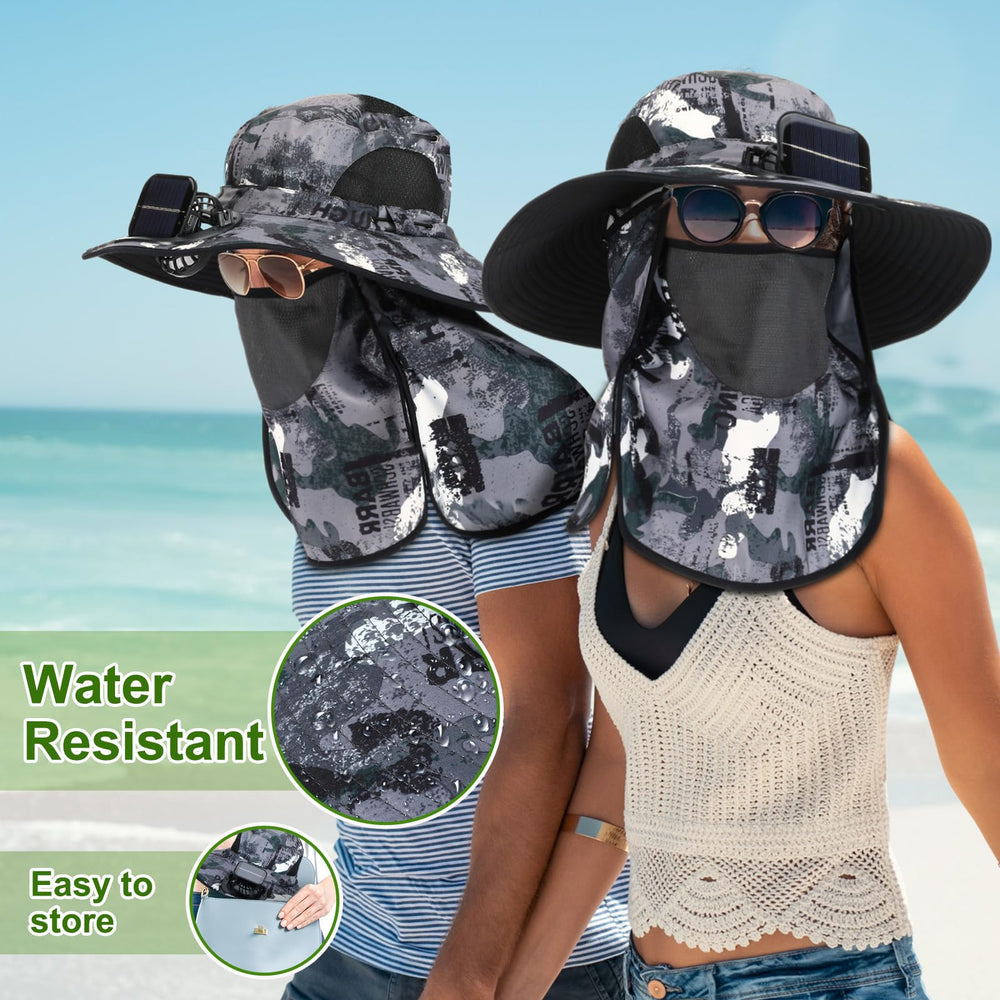 Adjustable head circumference 60-65 cm with wide brim coverage