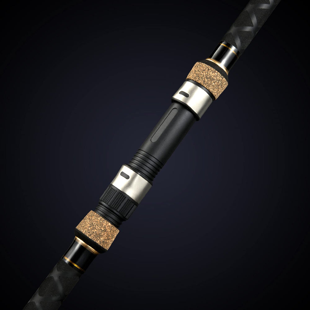 Berrypro carbon fiber travel rod shows comfortable grip and reliable reel seat.