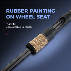 Berrypro IM8 carbon blank slender profile highlights easy casting and sensitivity.