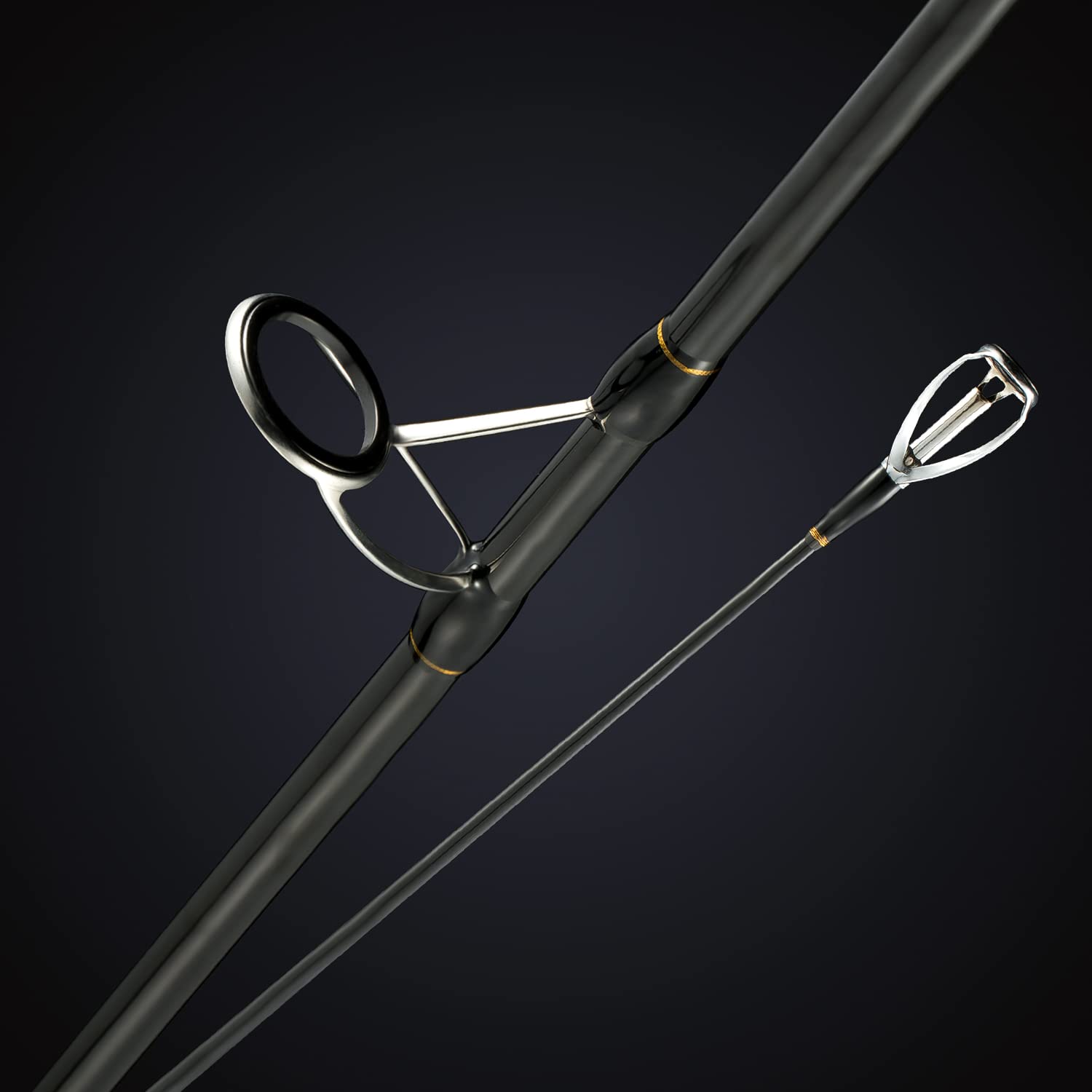 Berrypro Striper Killer Rod in surf setting ready for inshore striped bass encounters.