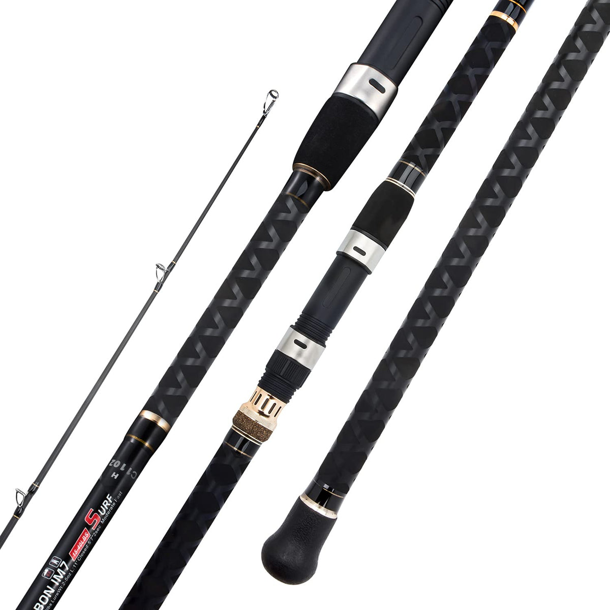 Berrypro surf spinning rod 9ft closeup reel seat for durable grip