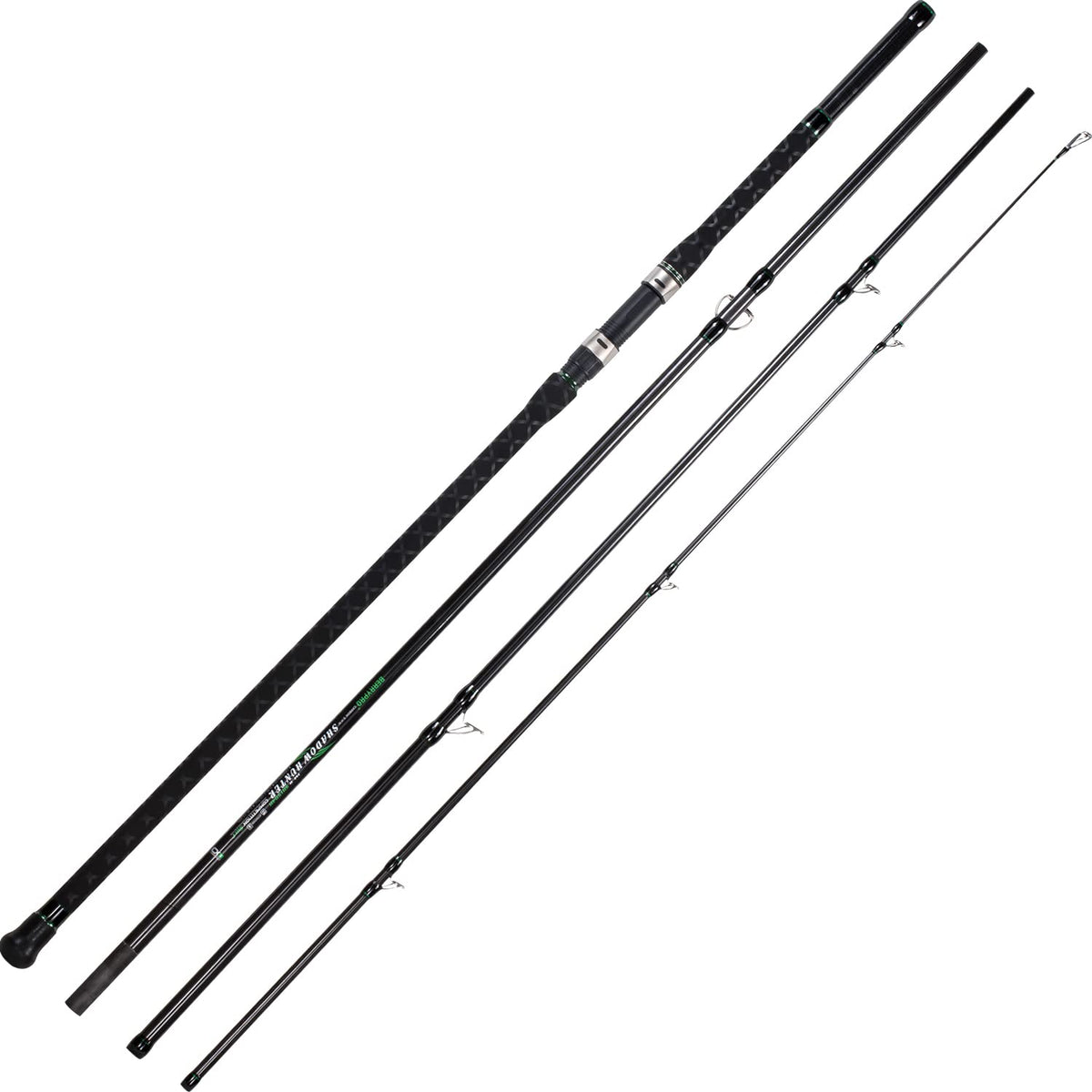 BERRYPRO Surf Spinning Rod blank close-up highlighting IM8 carbon sensitivity for accurate casts