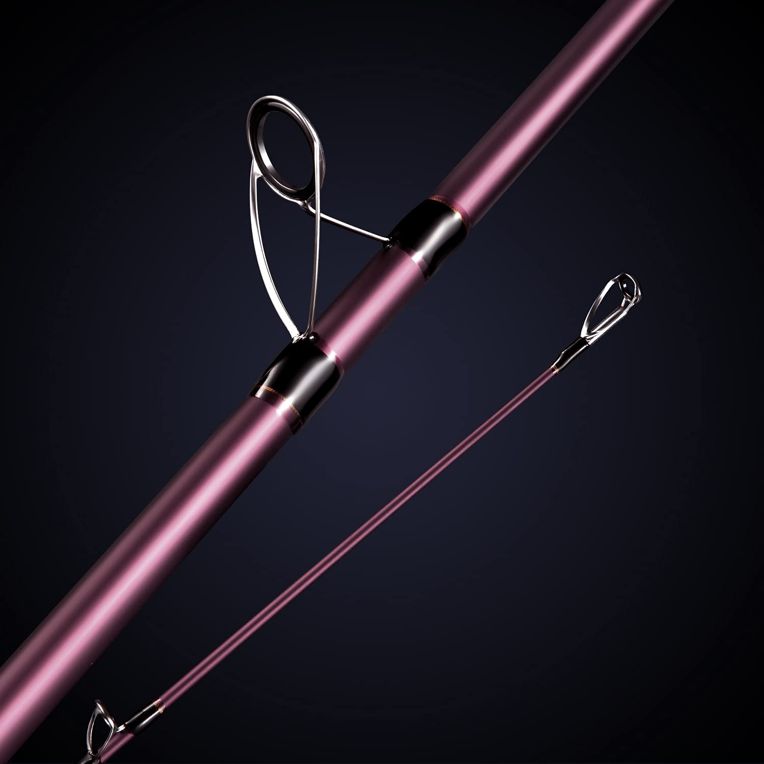 Berrypro Surf Spinning Rod ceramic guide reduces friction for smoother line flow