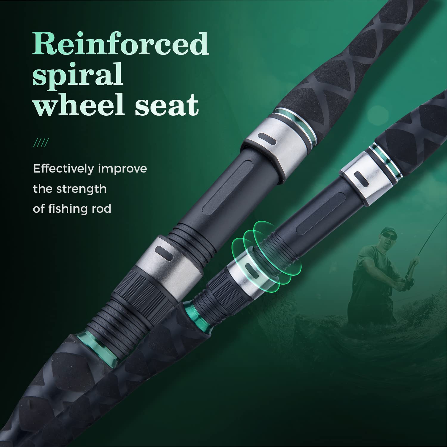BERRYPRO Surf Spinning Rod fully assembled for beach and estuary casting