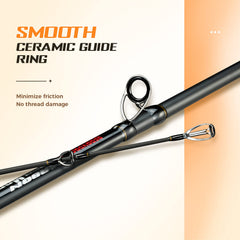 BERRYPRO Surf Spinning Rod has a sturdy reel seat for reliable setup