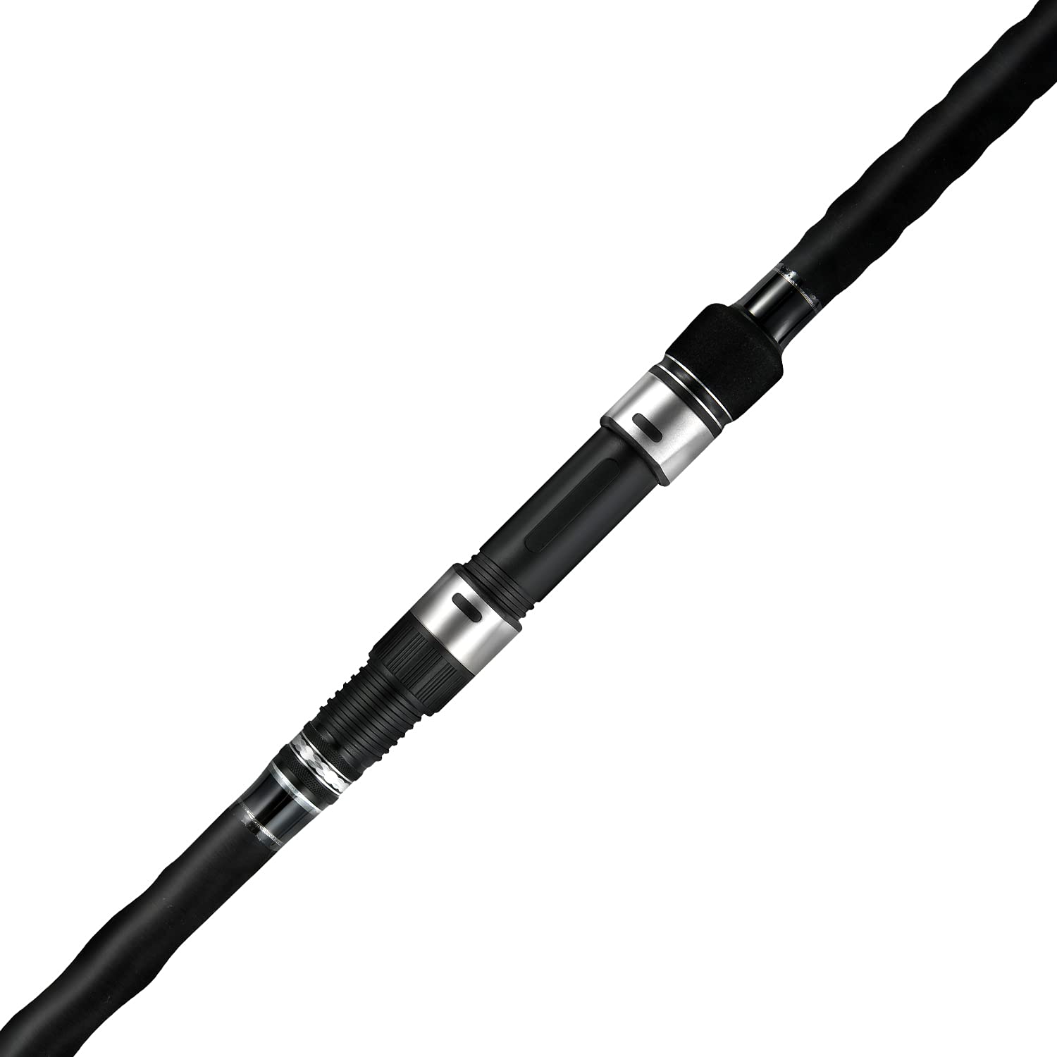 Berrypro Surf Spinning Rod stainless steel guides reduce friction for smoother casts.