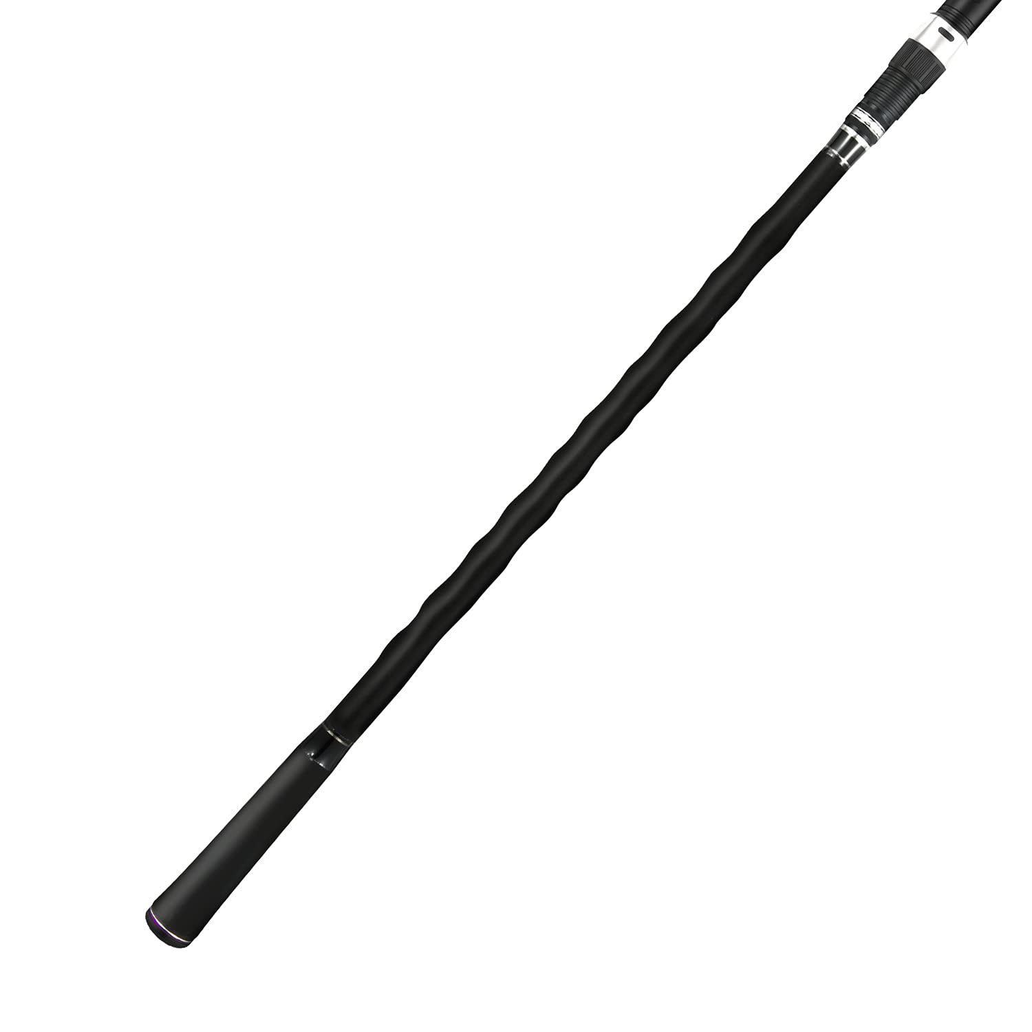 Berrypro Surf Spinning Rod textured surface enhances grip and durability on rough shores.