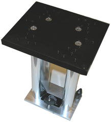 Bert's Custom Tackle fixed base with 6-inch downrigger mount for secure on-deck setup