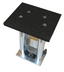 Bert's Custom Tackle fixed mount downrigger base 8-inch, durable anodized aluminum for reliable deployment.