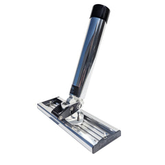 Bert's Custom Tackle rod holder ratchet satin finish supports smooth operation in saltwater.