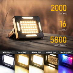 Berzfasa portable work light delivers bright 2000lm for outdoor tasks