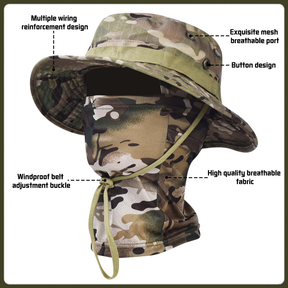Besforta adjustable drawstring keeps the hat secure in windy conditions.