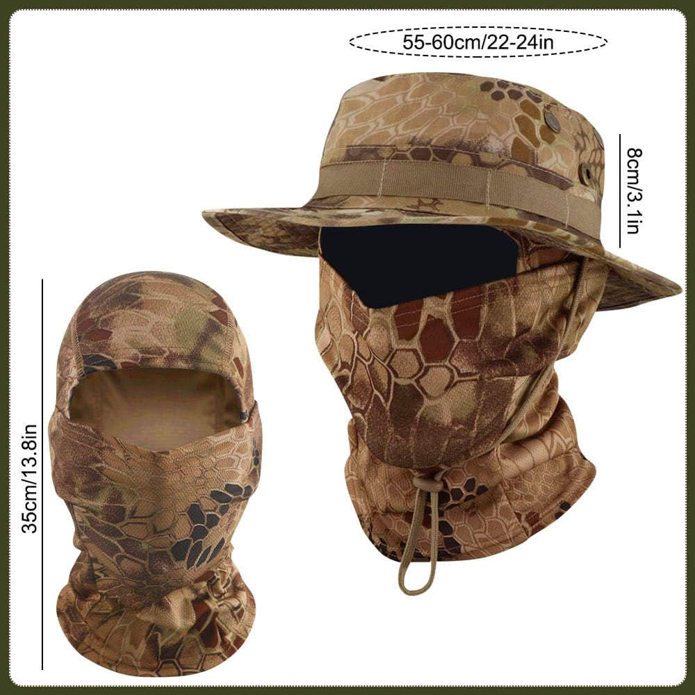 Besforta balaclava face mask in camo, soft and quick-drying for all-day comfort.