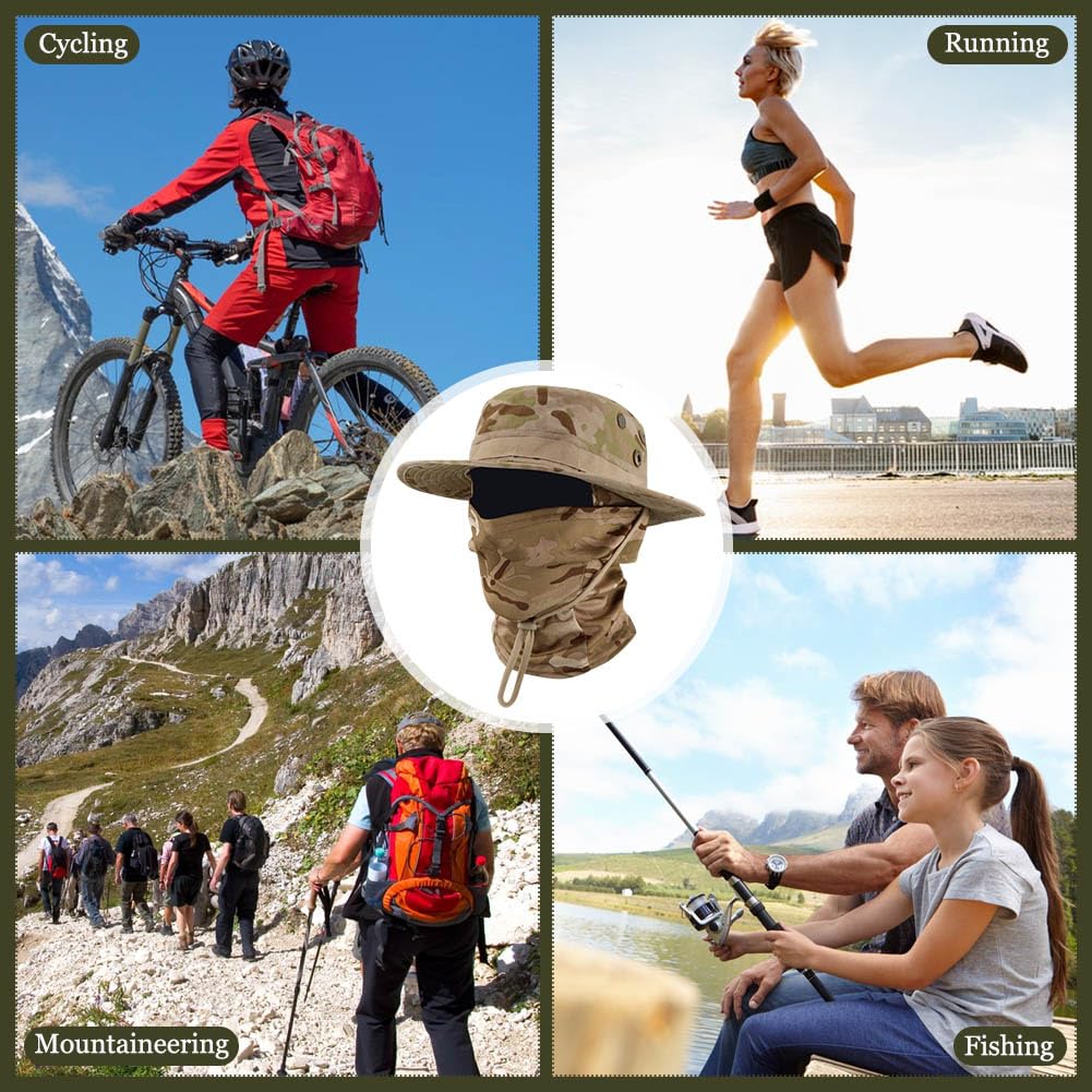 Besforta camouflage fishing bucket hat suited for rugged outdoor activities