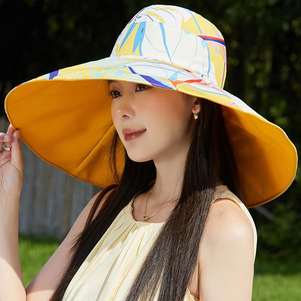 Besforta foldable sun hat stores flat for easy packing