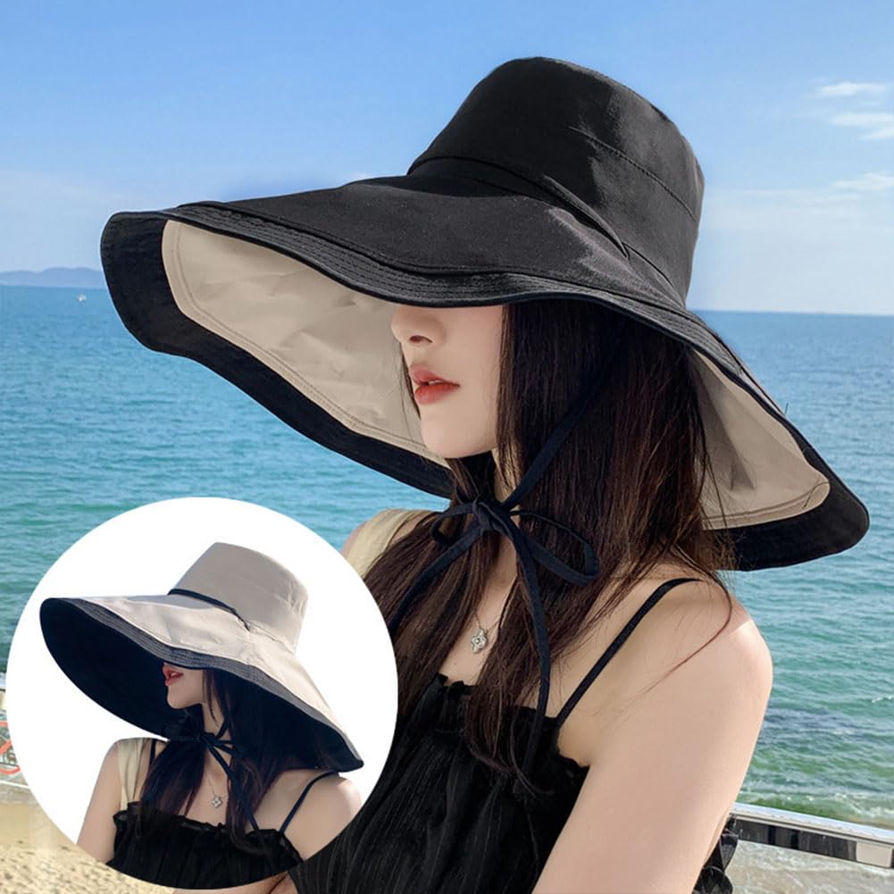 Besforta sun hat with detachable windproof chin strap for secure fit.