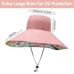 Besforta pink hat side view highlighting reversible styling options