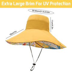 Besforta sun hat with detachable wind strap for secure fit on breezy days