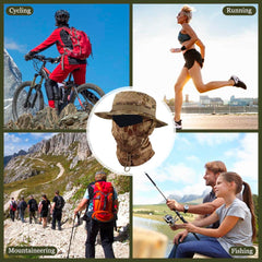 Besforta tactical safari set suited for hunting, hiking, and fishing with versatile protection.