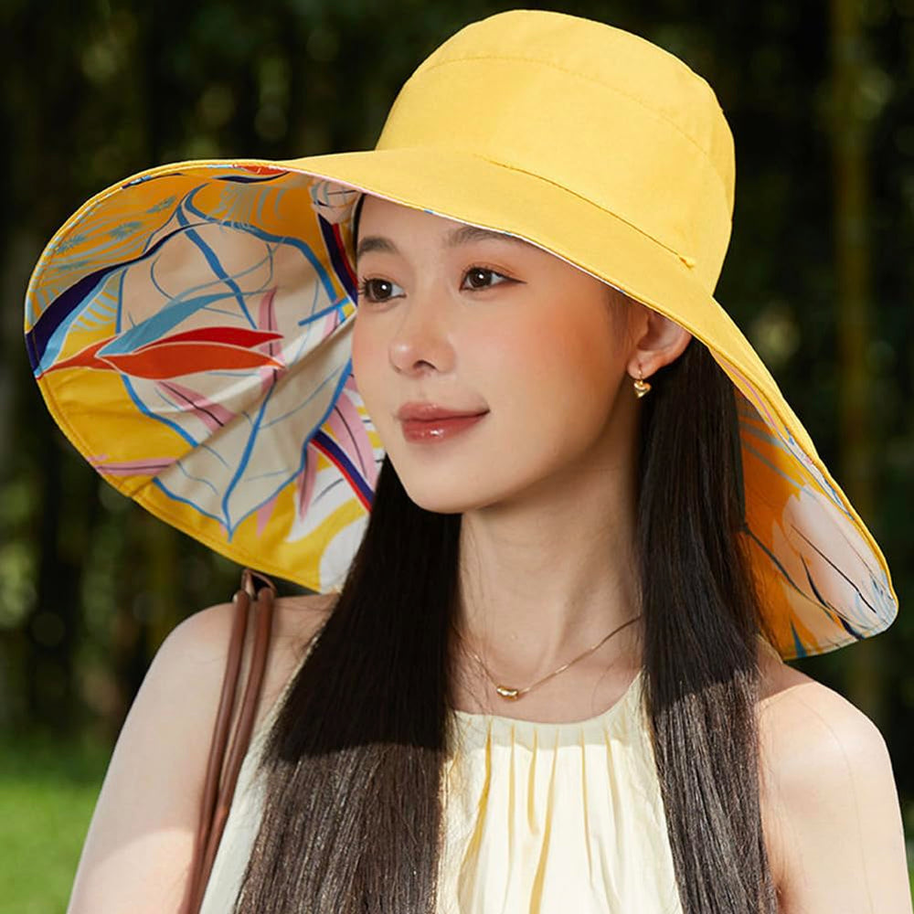 Besforta travel-friendly sun hat complements vacation outfits