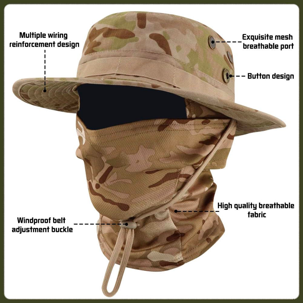 Besforta UV protection sun hat ideal for hunting, hiking, and fishing