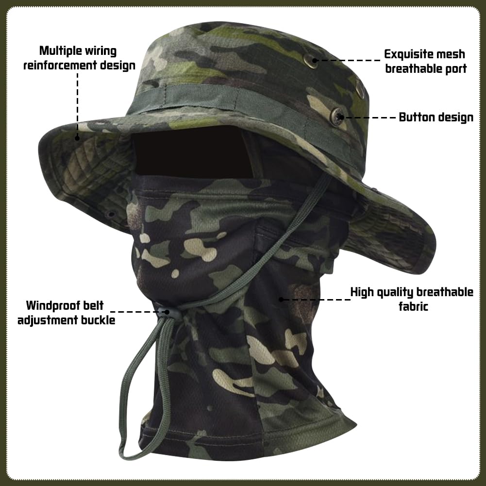 Besforta camo set demonstrates durable, breathable fabric for long outdoor sessions.