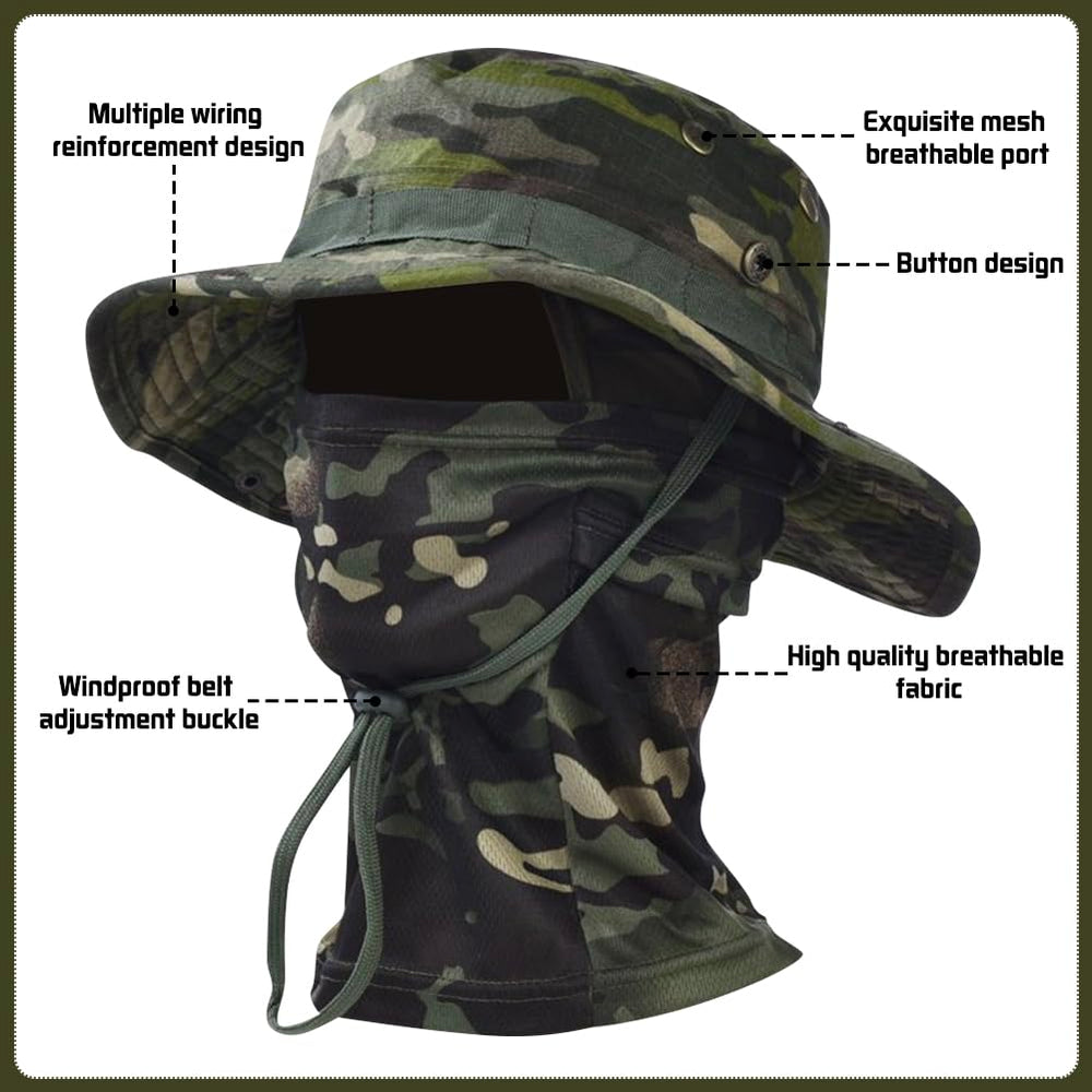 Besforta camo set demonstrates durable, breathable fabric for long outdoor sessions.