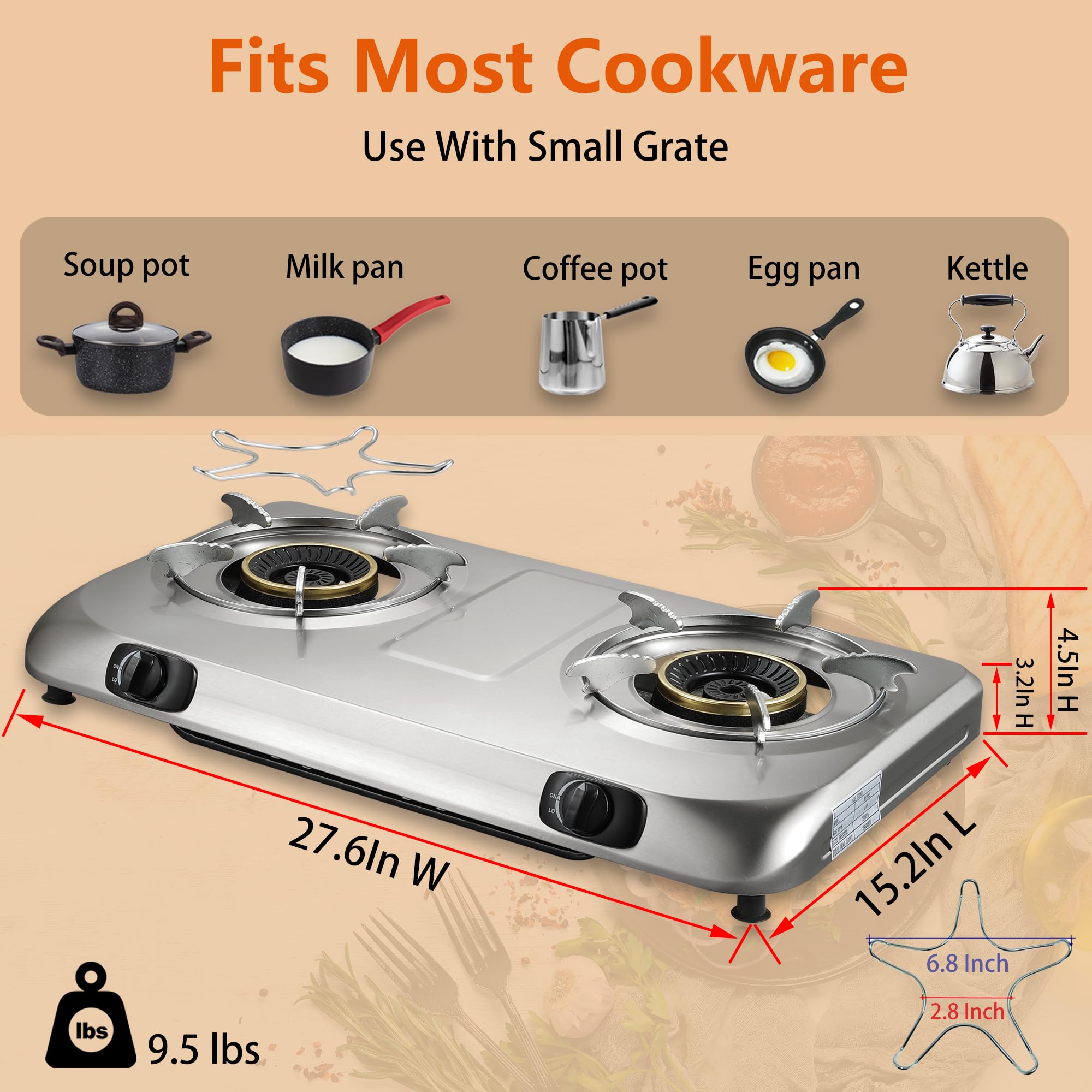 BesNerg propane stove auto ignition for quick starts outdoors
