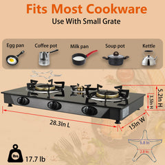 BesNerg stove burners detail showing high heat output and efficient flame control.