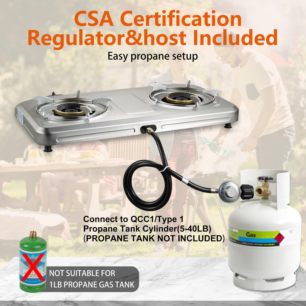 BesNerg RV camping stove setup for versatile meals